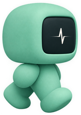 a mint bot walking the corridor
